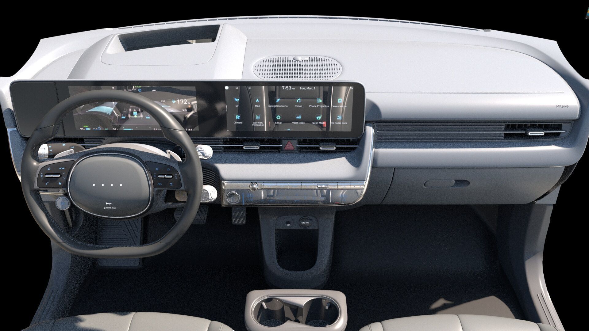 6 Highly detailed CAR Sedan Interior Bundle-unreal-vray-redshift 3D model_9