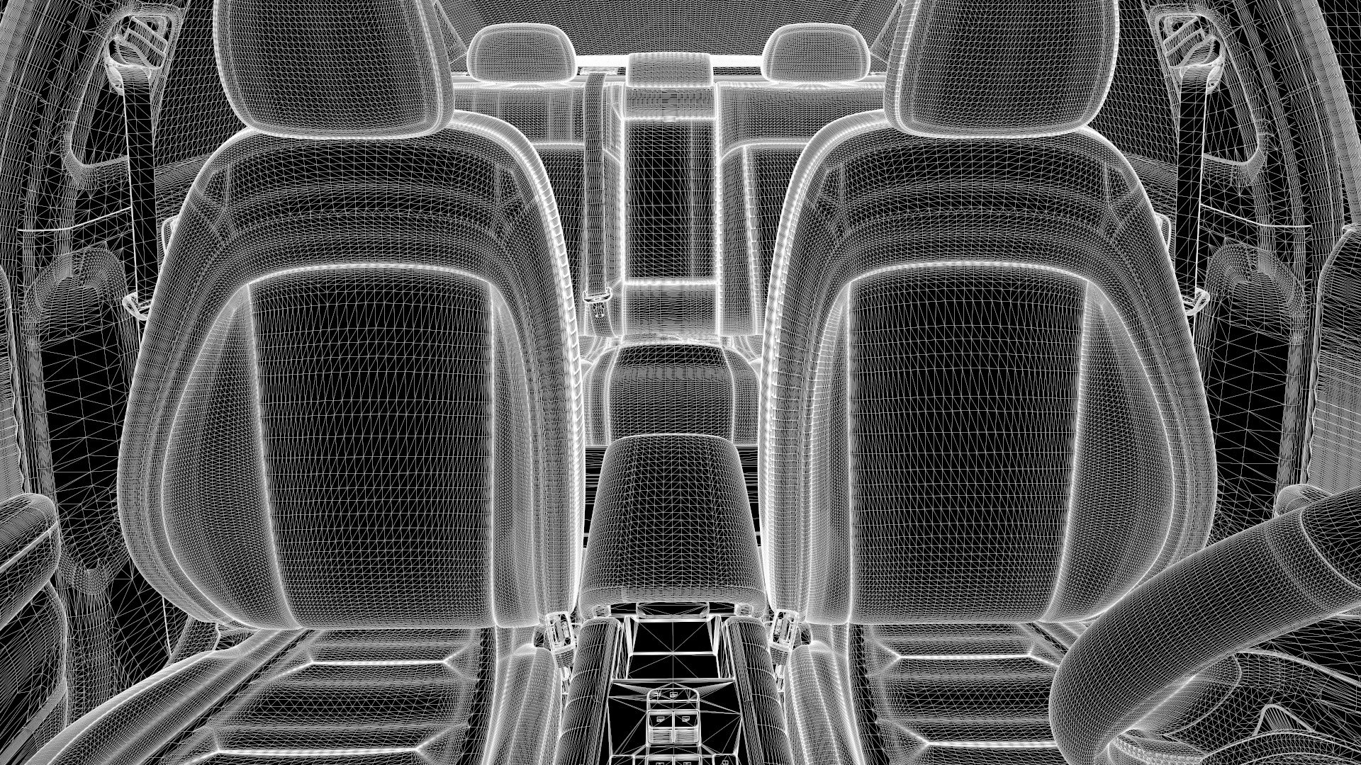 6 Highly detailed CAR Sedan Interior Bundle-unreal-vray-redshift 3D model_31