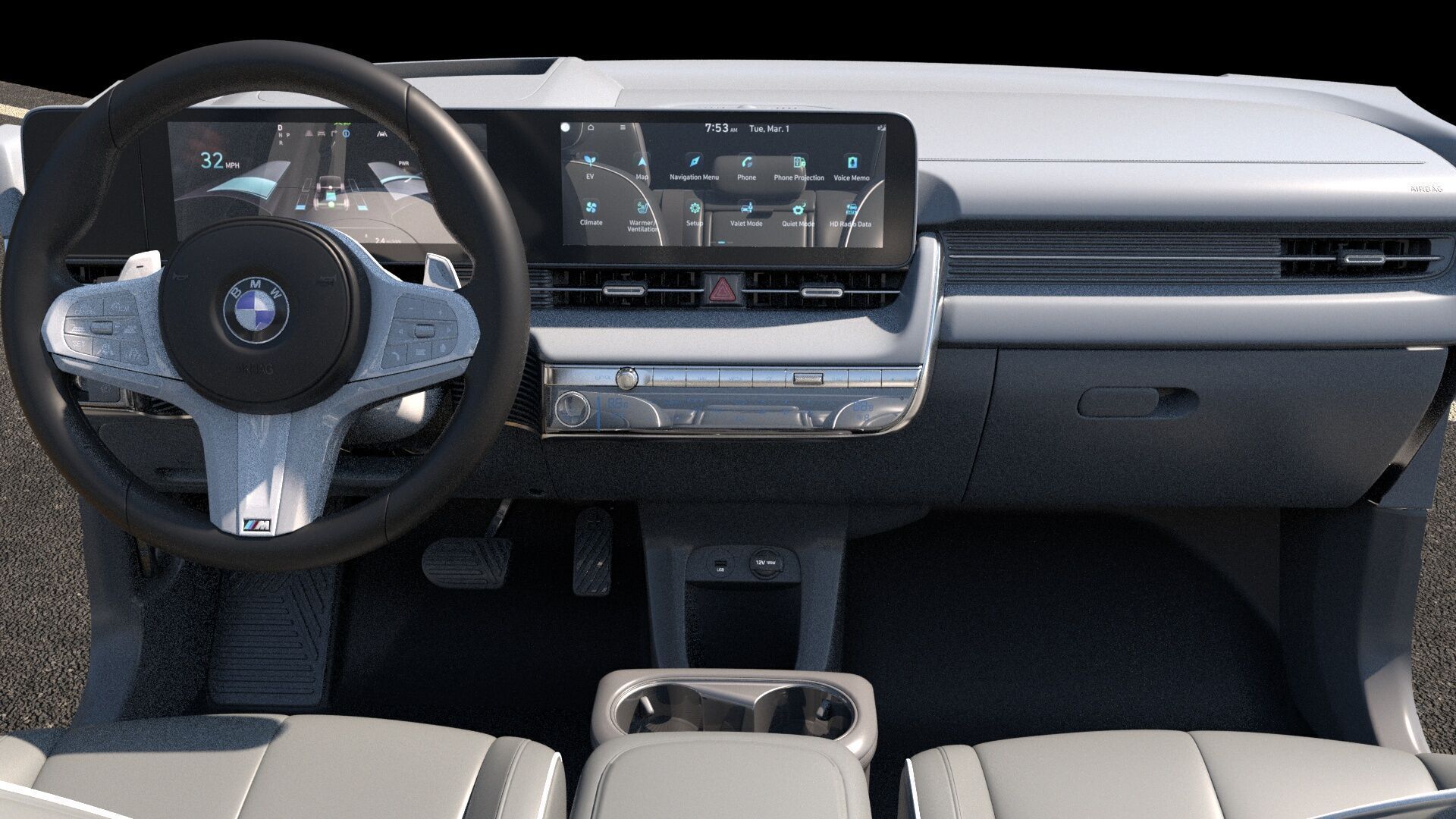 6 Highly detailed CAR Sedan Interior Bundle-unreal-vray-redshift 3D model_28