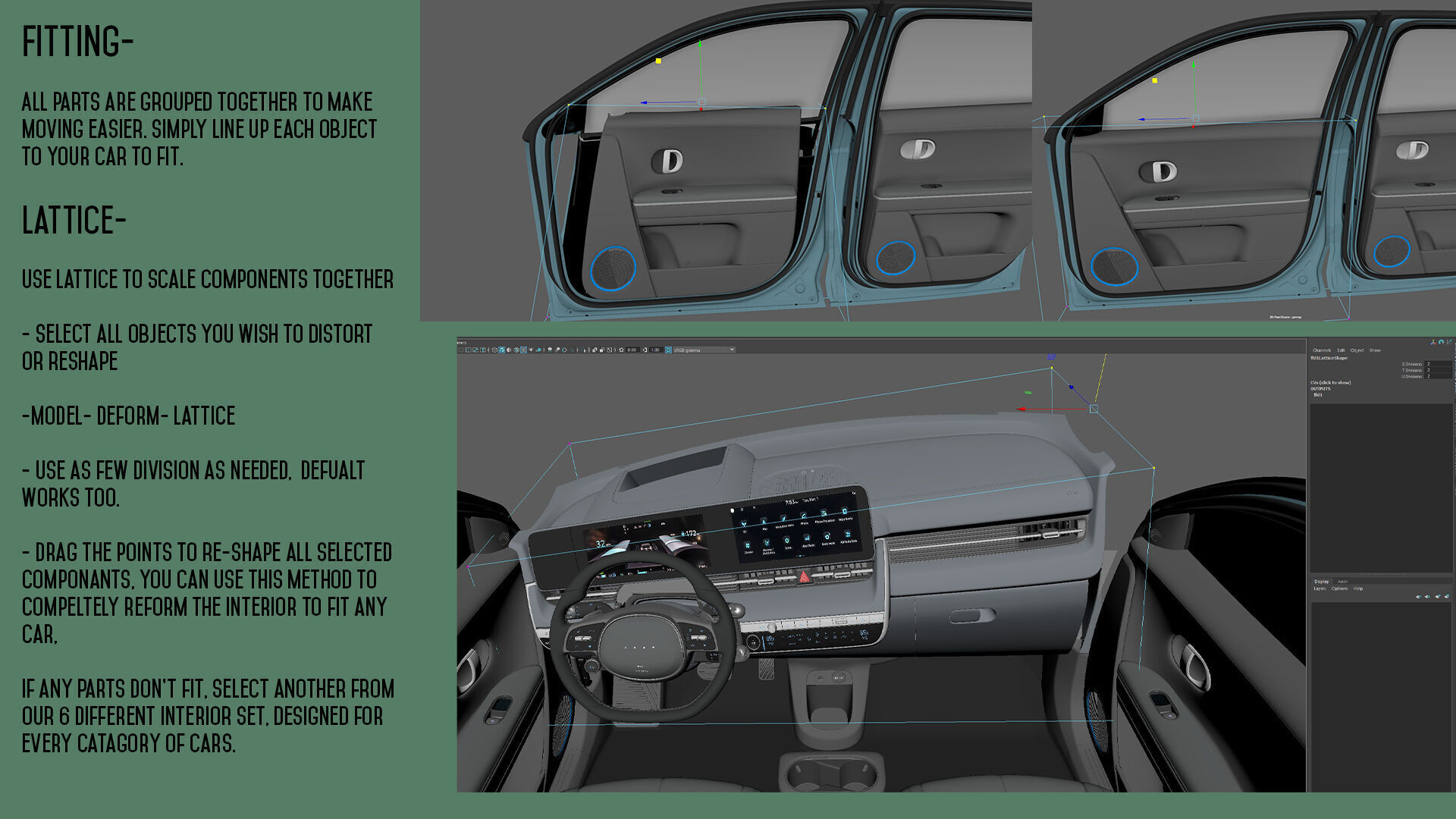 6 Highly detailed CAR Sedan Interior Bundle-unreal-vray-redshift 3D model_5