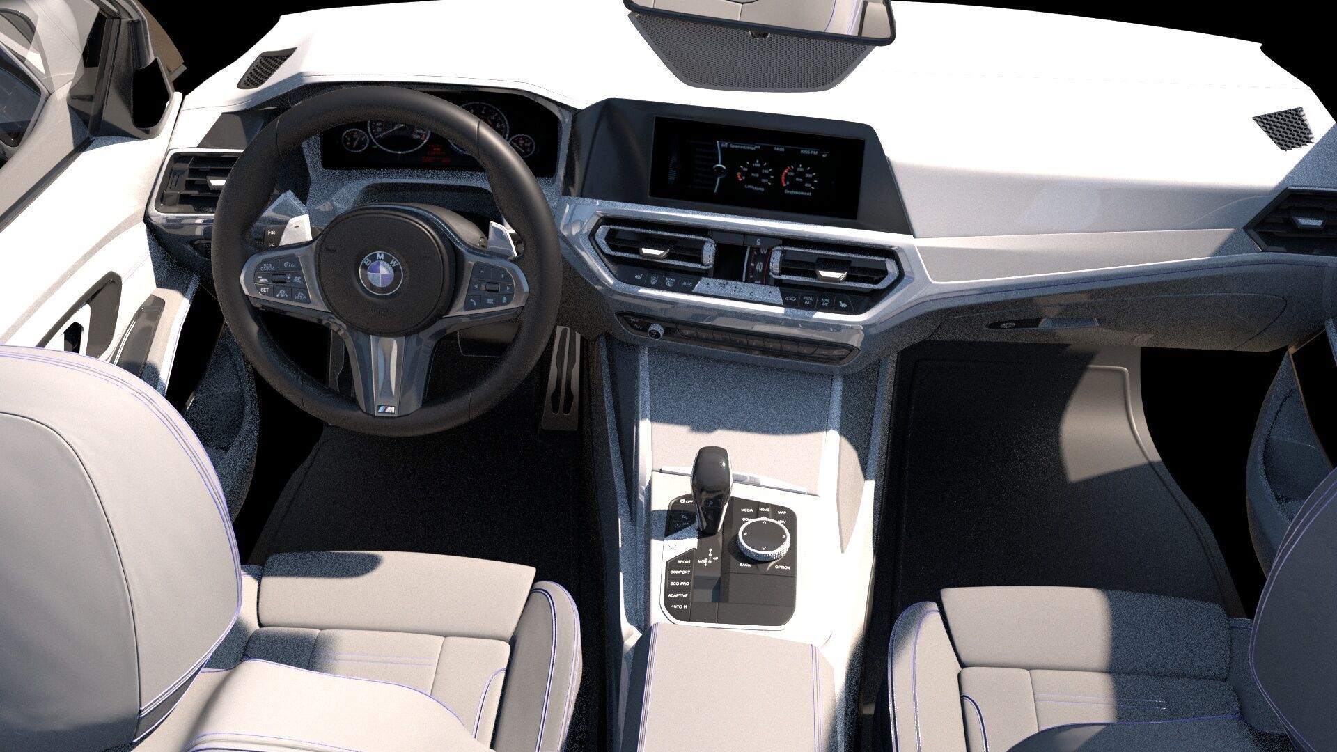 6 Highly detailed CAR Sedan Interior Bundle-unreal-vray-redshift 3D model_14