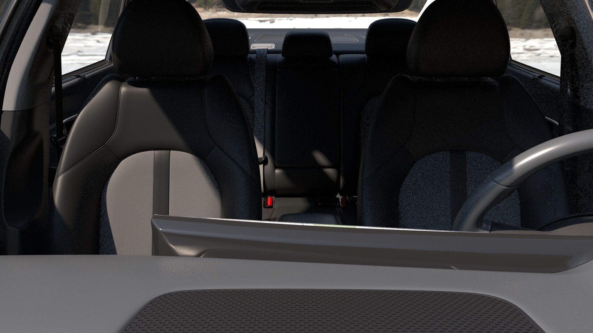 6 Highly detailed CAR Sedan Interior Bundle-unreal-vray-redshift 3D model_24