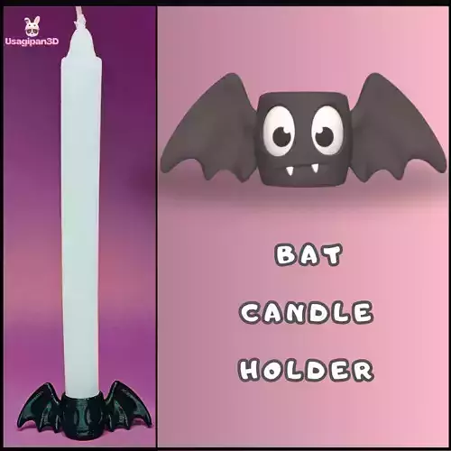 Cute Candle Holder 3D print model