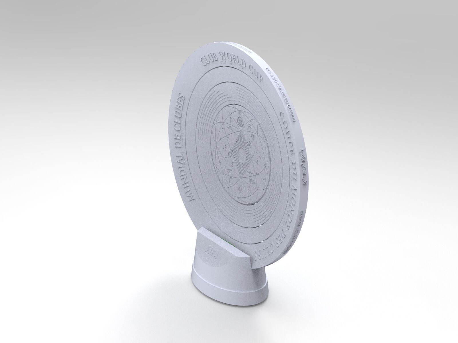 FIFA Club World Cup USA 2025 Trophy High-Detail 3D Model 3D model 3D ...