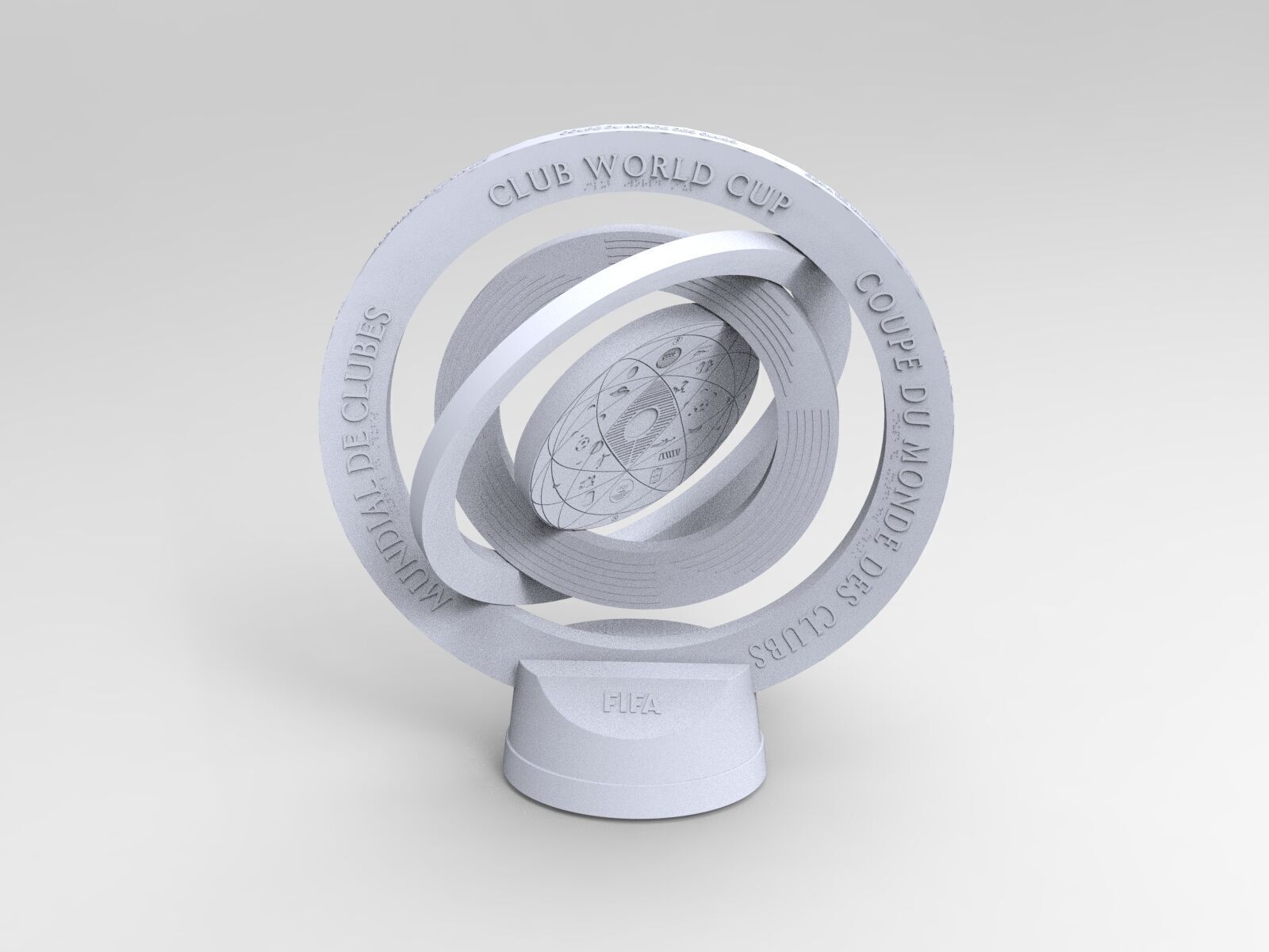 FIFA Club World Cup USA 2025 Trophy High-Detail 3D Model 3D model 3D ...