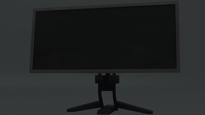 Monitor Low-poly 3D model