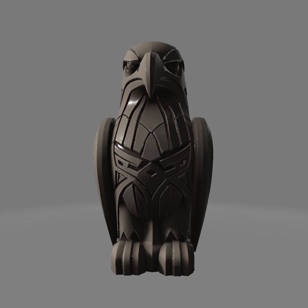 Totem Eagle Guardian of the Sky 3D print model_2