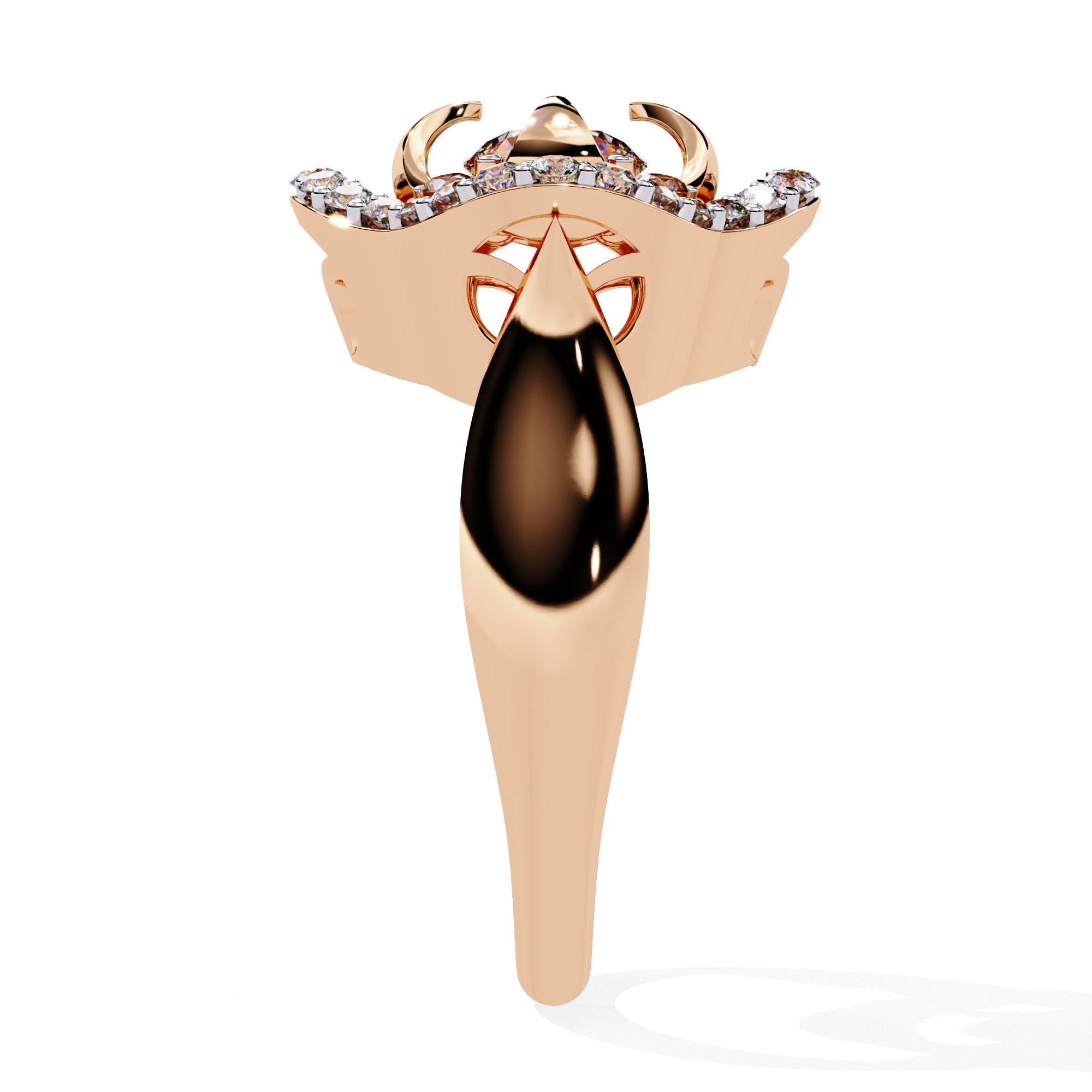 ROUND DIAMOND RING -CAD-040 3D model_11