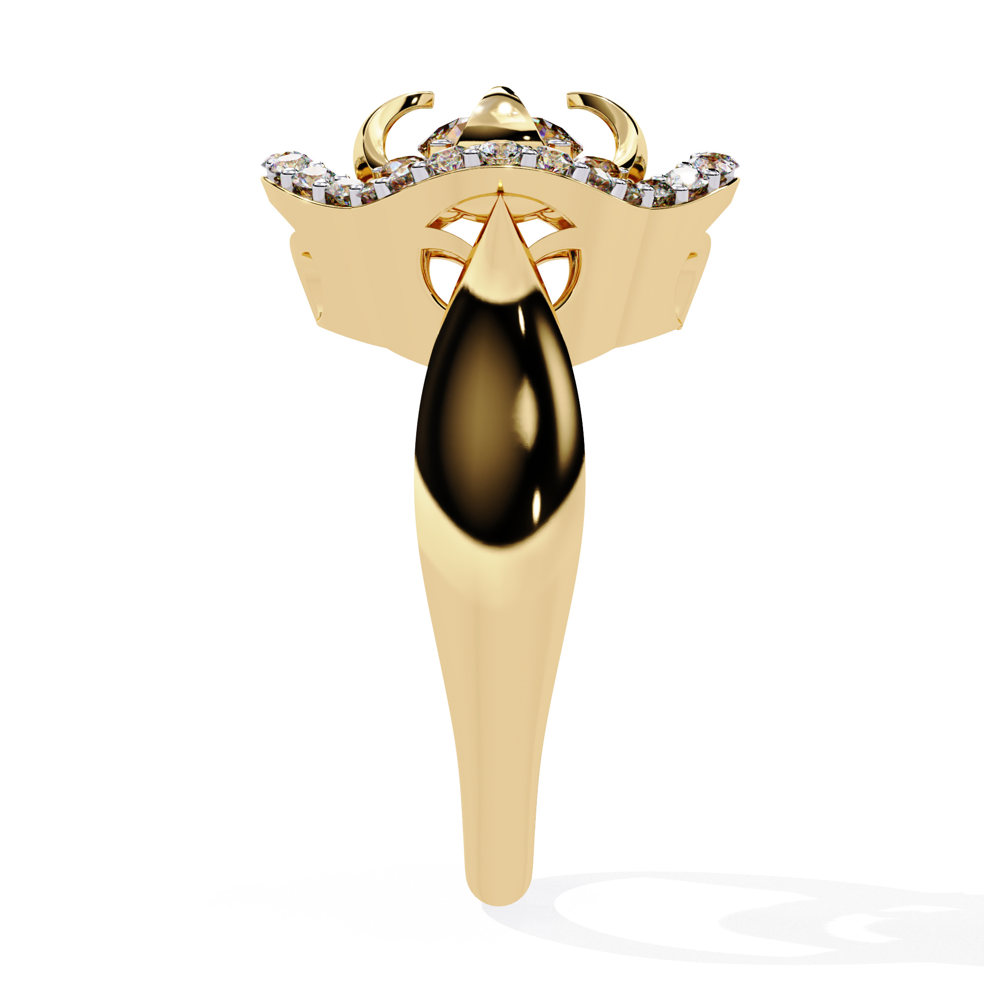 ROUND DIAMOND RING -CAD-040 3D model_10