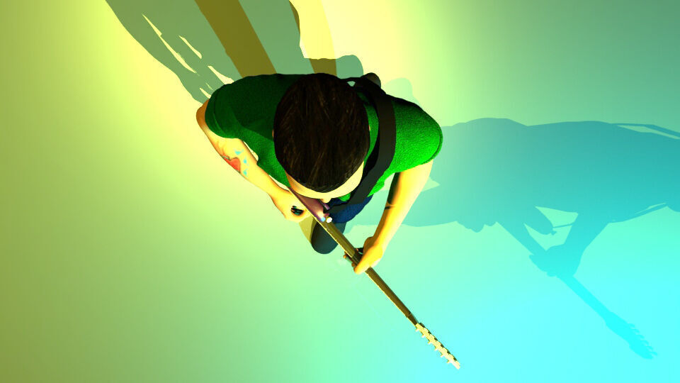 Guitar Man - Guitarrista  3D model_5