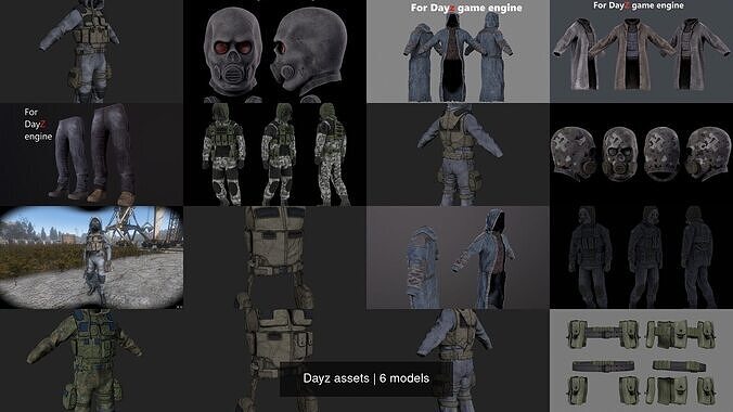 Dayz assets 3D Model Collection