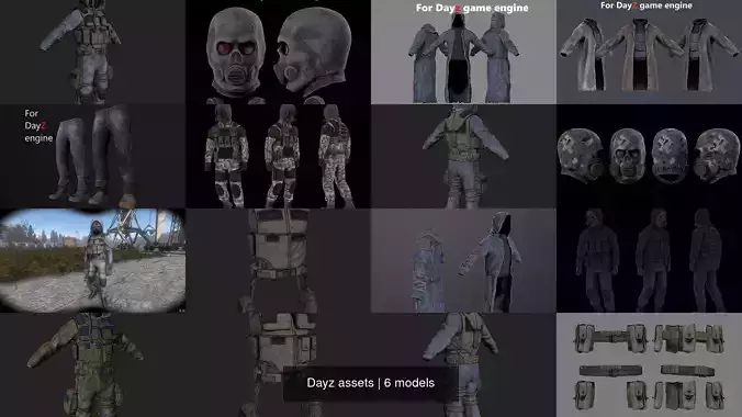 Dayz assets 3D Model Collection