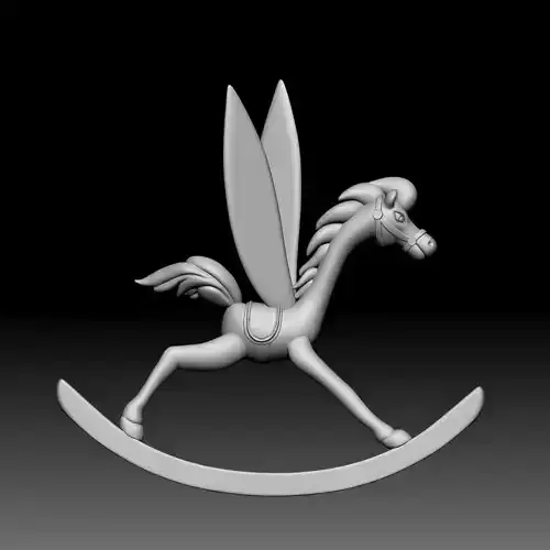 Rocking Horse Fly - Alice in Wonderland - 010 3D print model