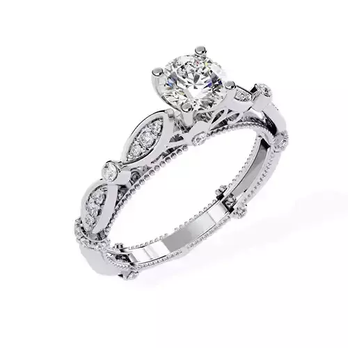 ROUND DIAMOND RING -CAD-043 