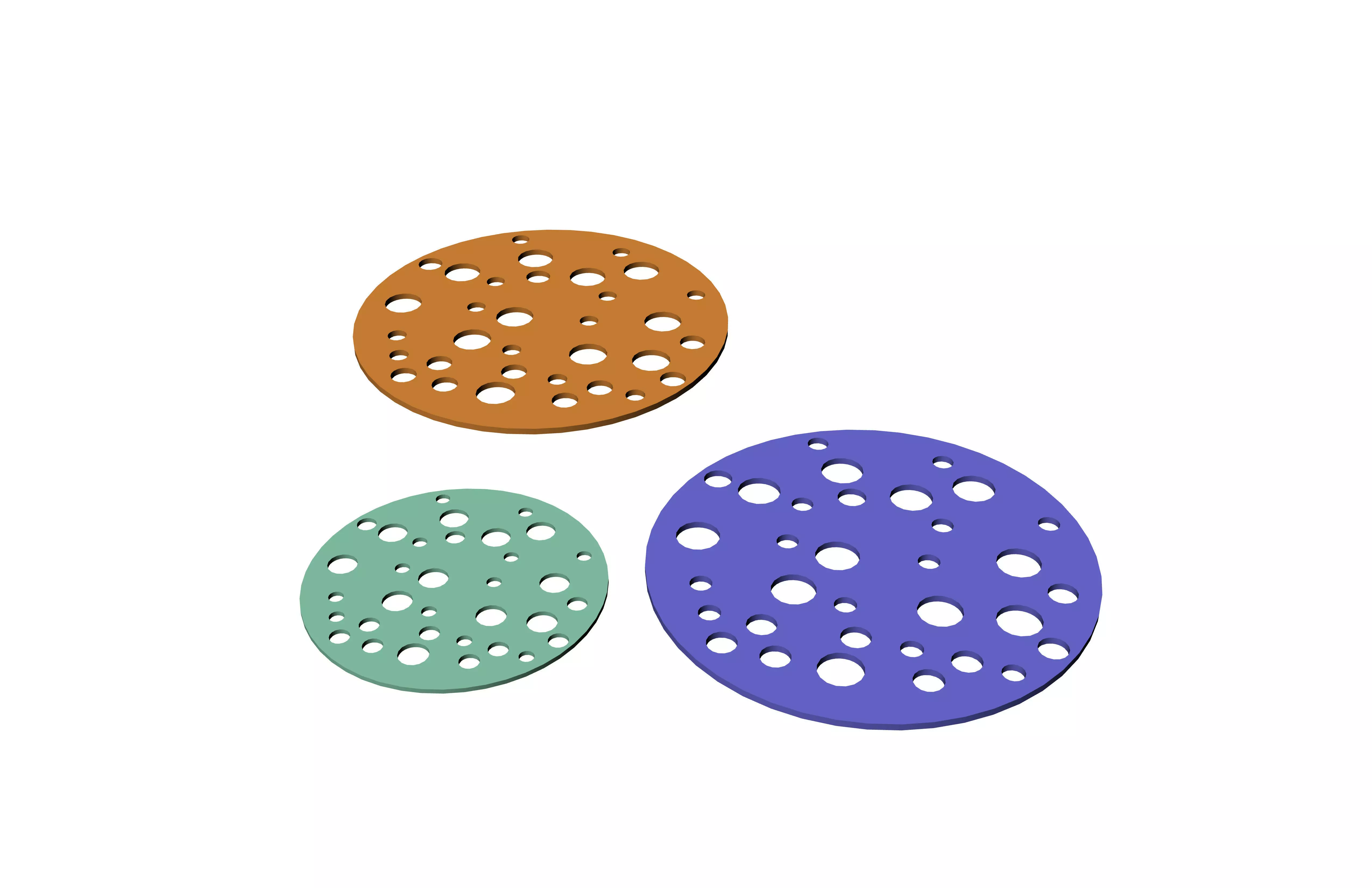 Acoustic Ceiling Structure - Round Free 3D model
