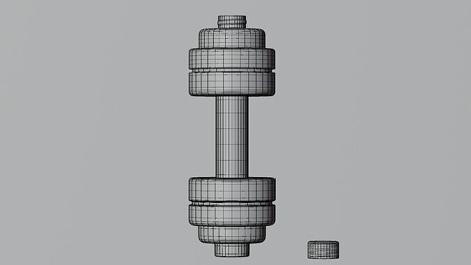 Dumble Water Bottle 3D model 7