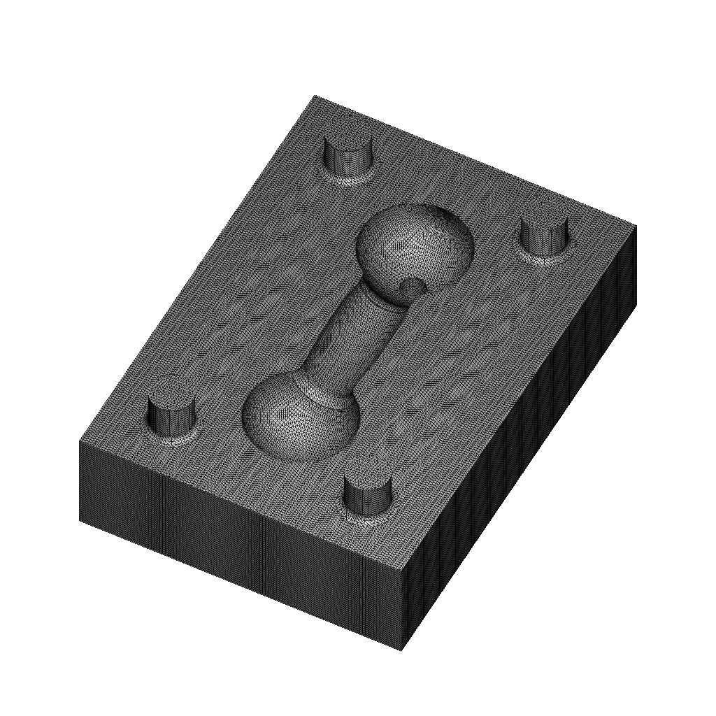 Chocolate Mold Dumbbell 3D print model_4