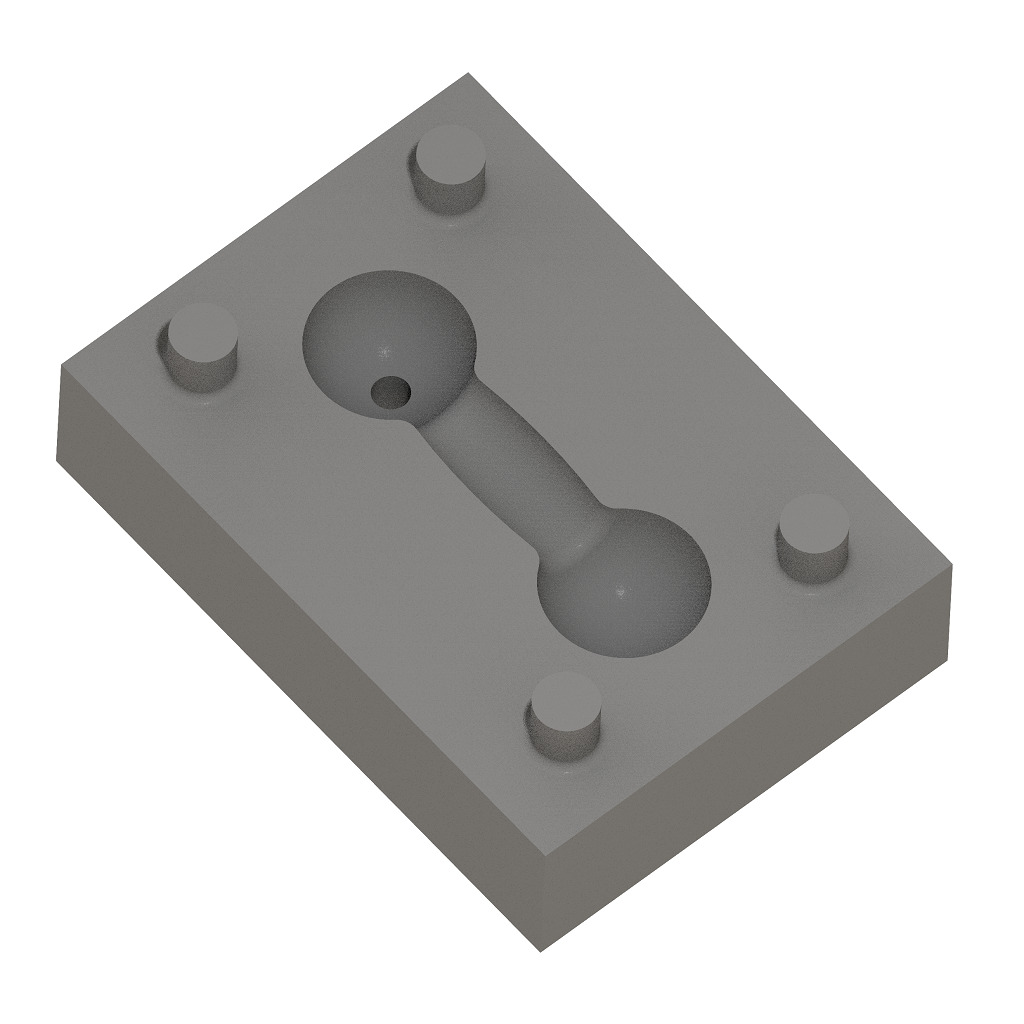 Chocolate Mold Dumbbell 3D print model_2
