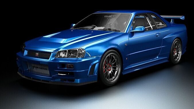 Fast and Furious Nissan Skyline GT-R R34 3D model