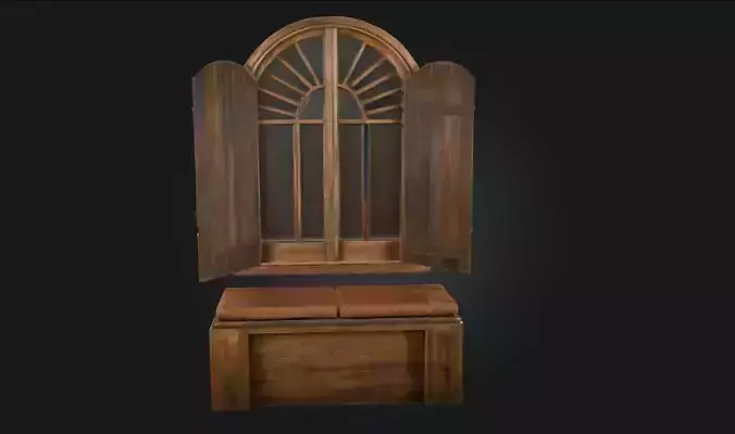 Rustic Window Seat  Cozy Nook for Timeless Daydreams