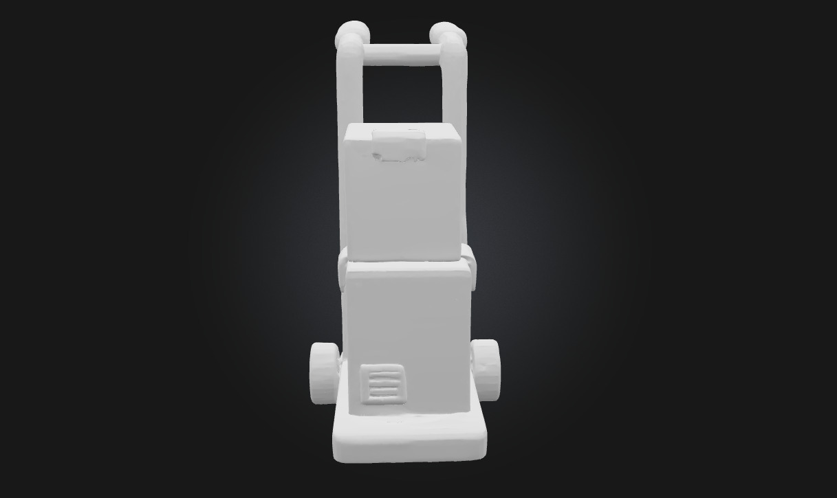 Hand Truck with Boxes Essential Asset for Industrial 3D model_9