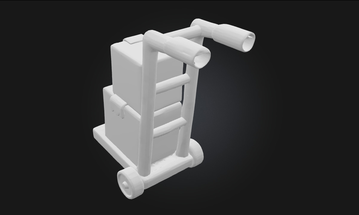 Hand Truck with Boxes Essential Asset for Industrial 3D model_12