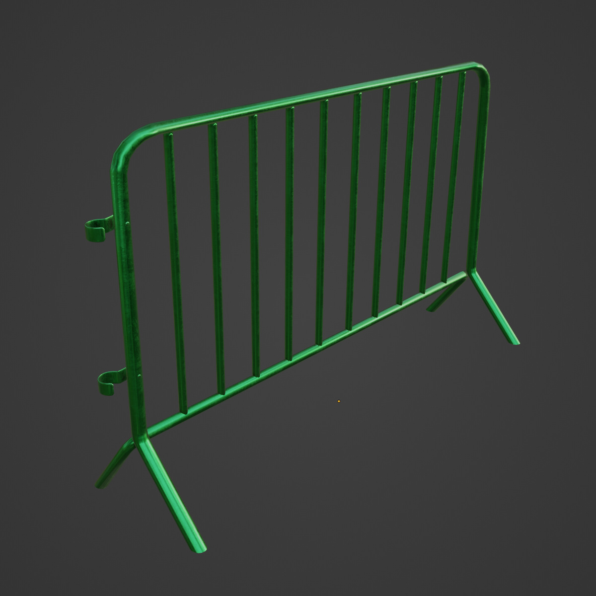 Fence Barrier 05 Low-poly 3D model_6