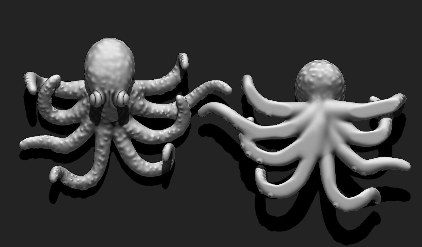 3D Printable Octopus Model STL - 3D Printable Sea Creature 3D print model_18