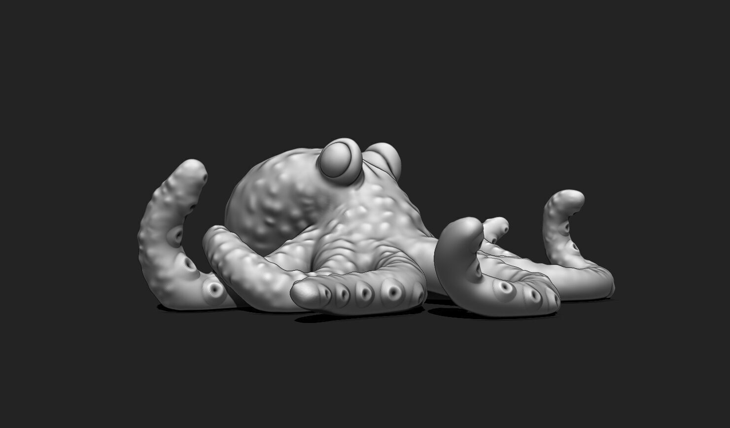 3D Printable Octopus Model STL - 3D Printable Sea Creature 3D print model_7