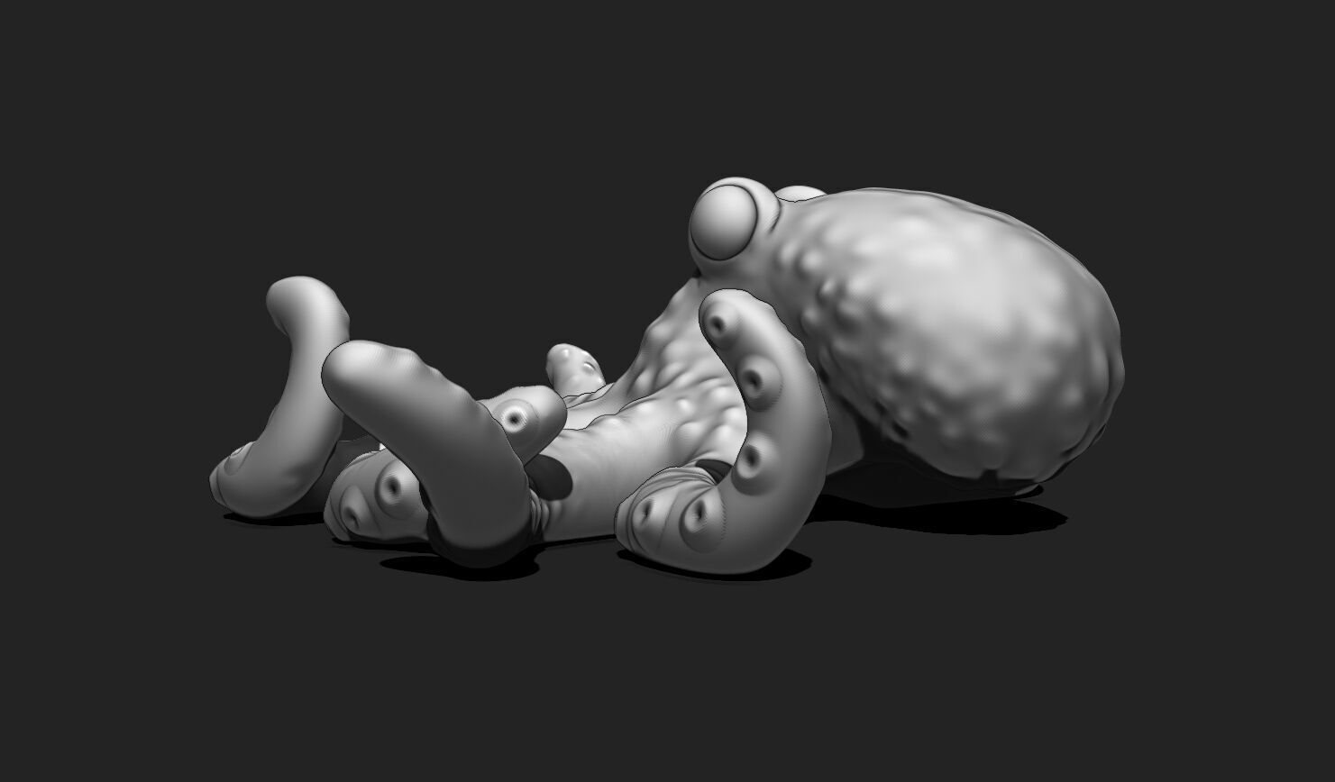 3D Printable Octopus Model STL - 3D Printable Sea Creature 3D print model_11