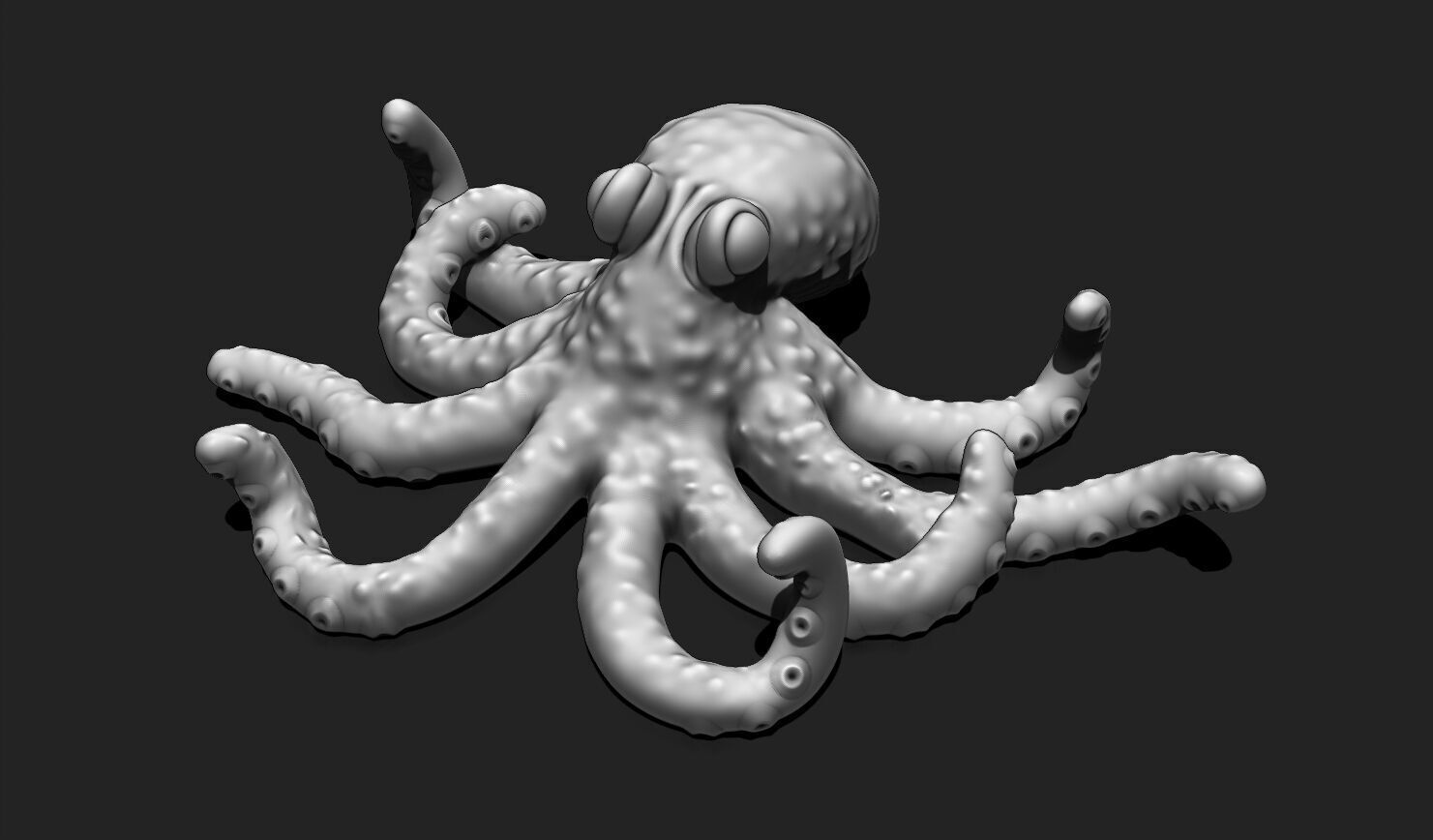 3D Printable Octopus Model STL - 3D Printable Sea Creature 3D print model_14