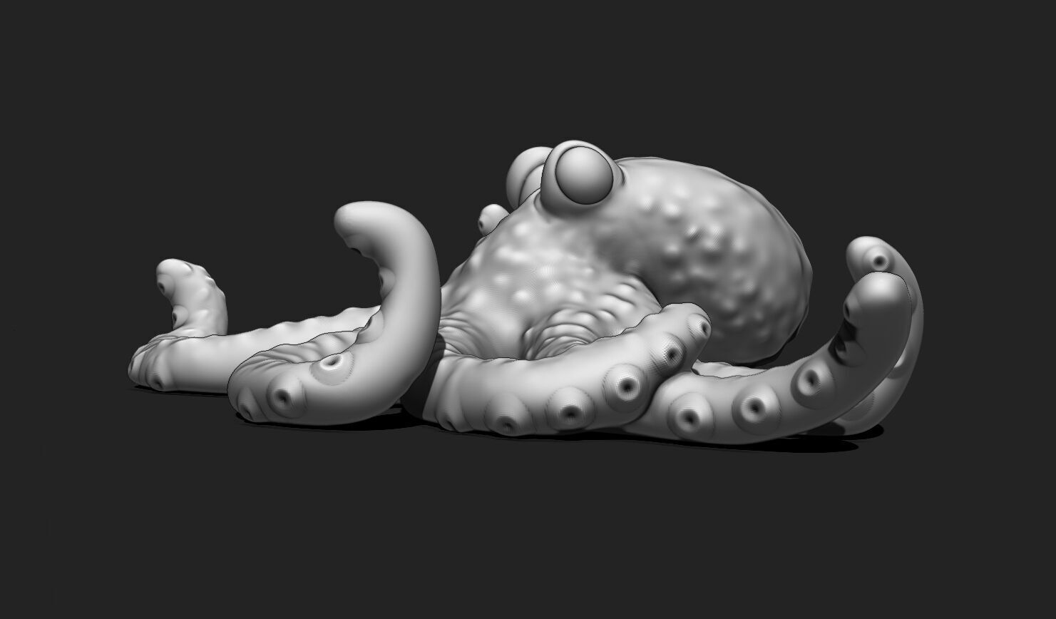 3D Printable Octopus Model STL - 3D Printable Sea Creature 3D print model_12