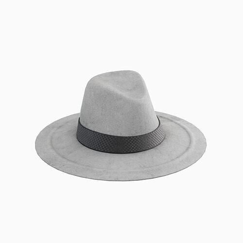 Panama Hat 03 Low-poly 3D model