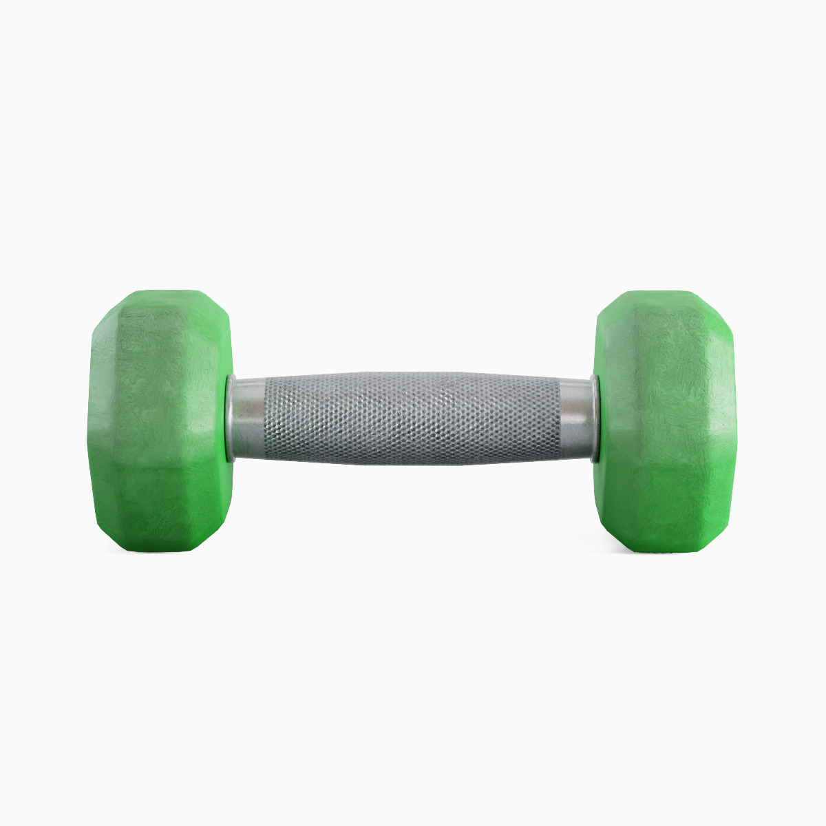 Rubber Dumbbell 05 Low-poly 3D model_2