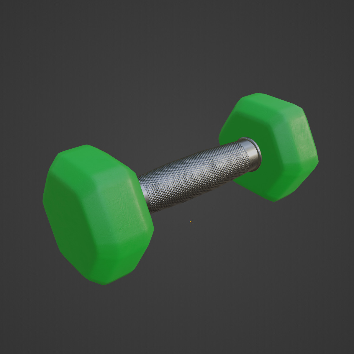 Rubber Dumbbell 05 Low-poly 3D model_6
