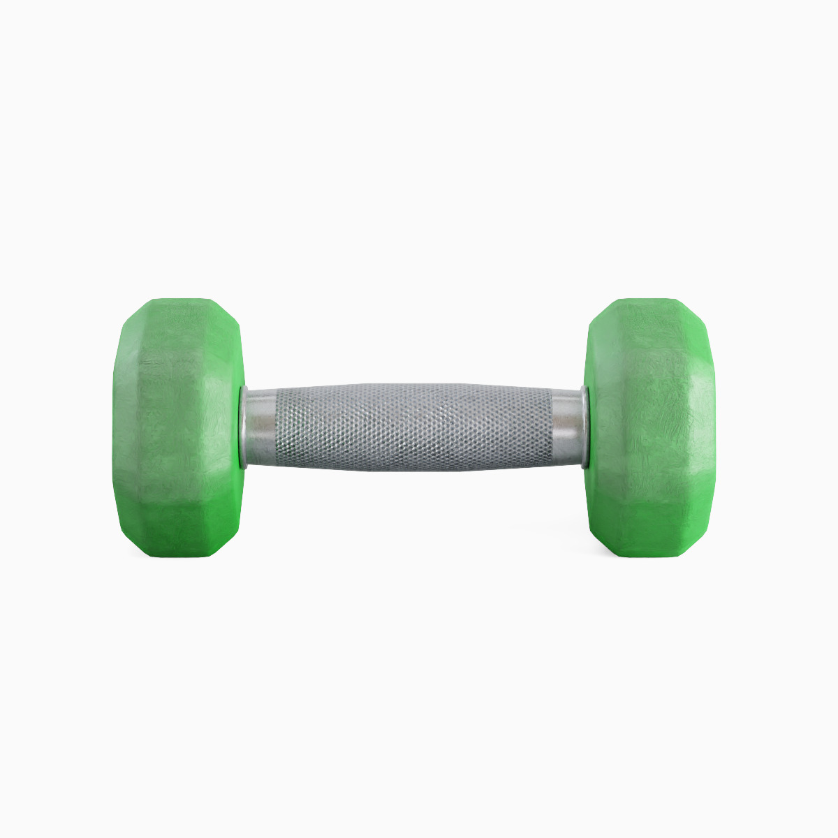 Rubber Dumbbell 05 Low-poly 3D model_5