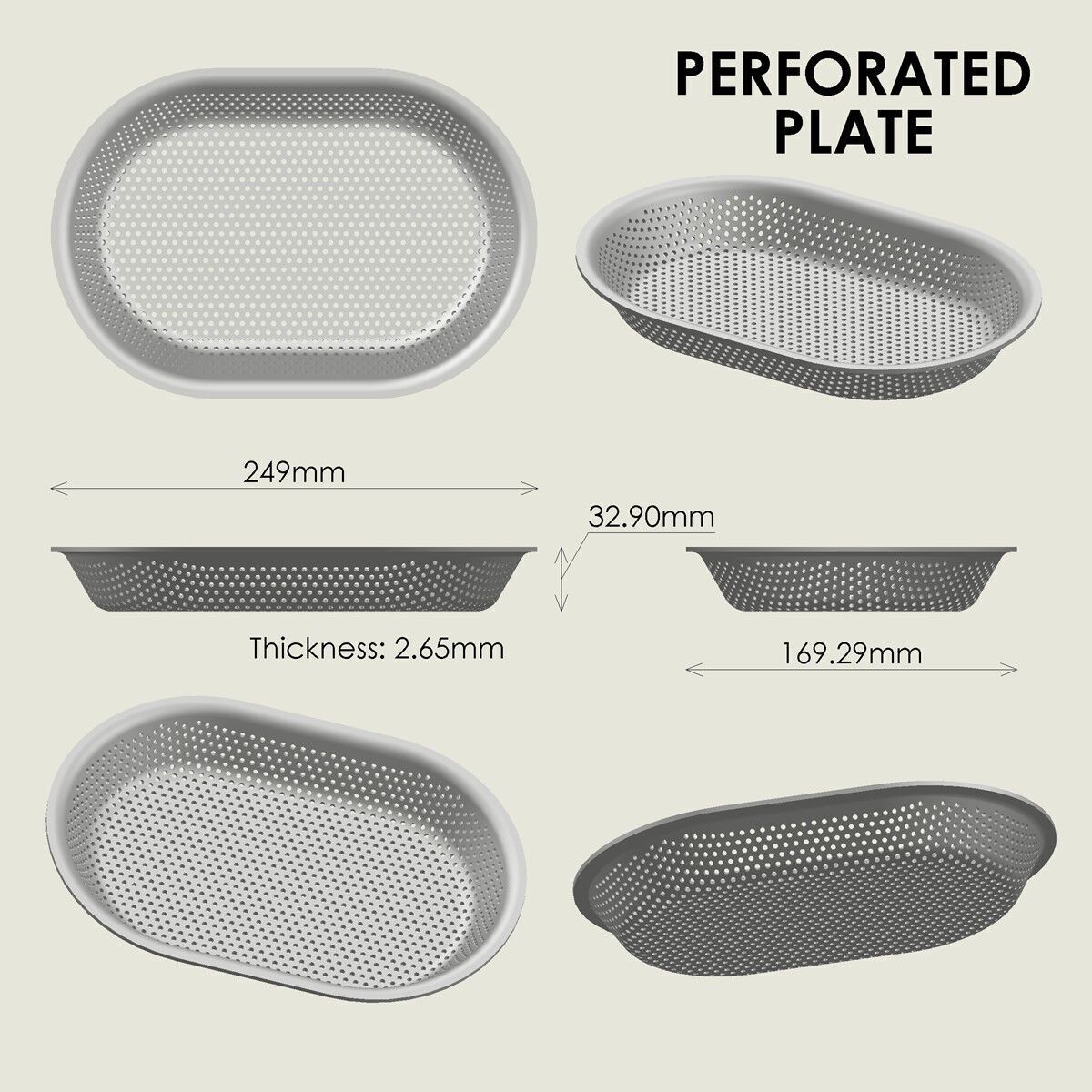 Perforated Plate 3D print model_3