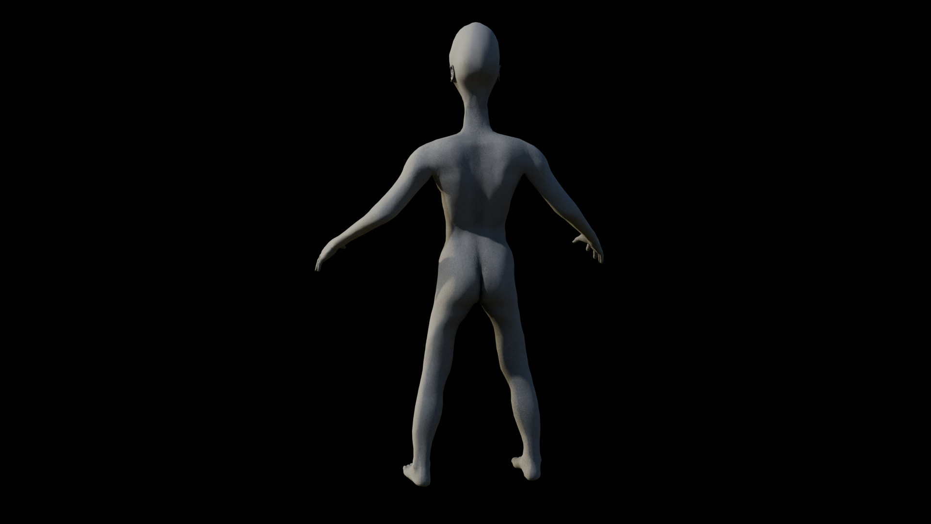 Alien Hybrid Low-poly 3D model_5