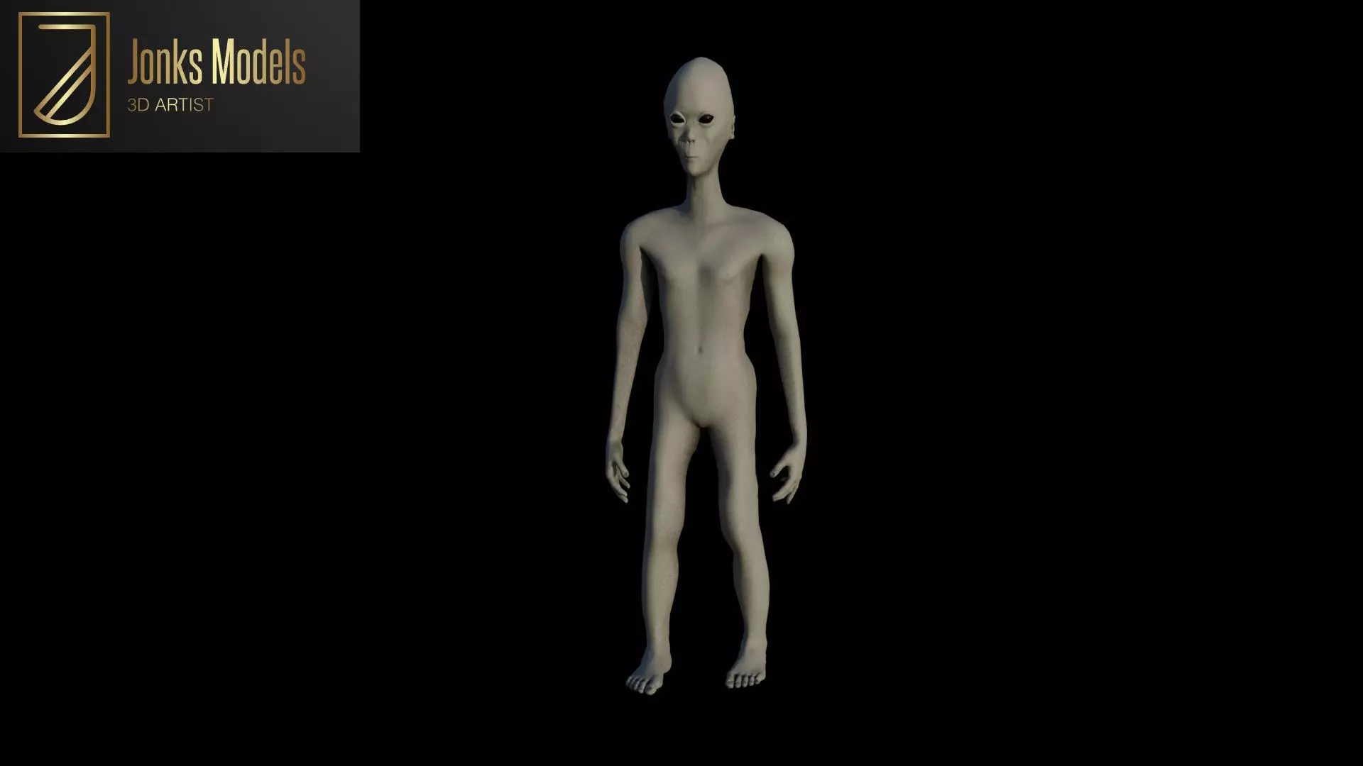 Alien Hybrid Low-poly 3D model_0
