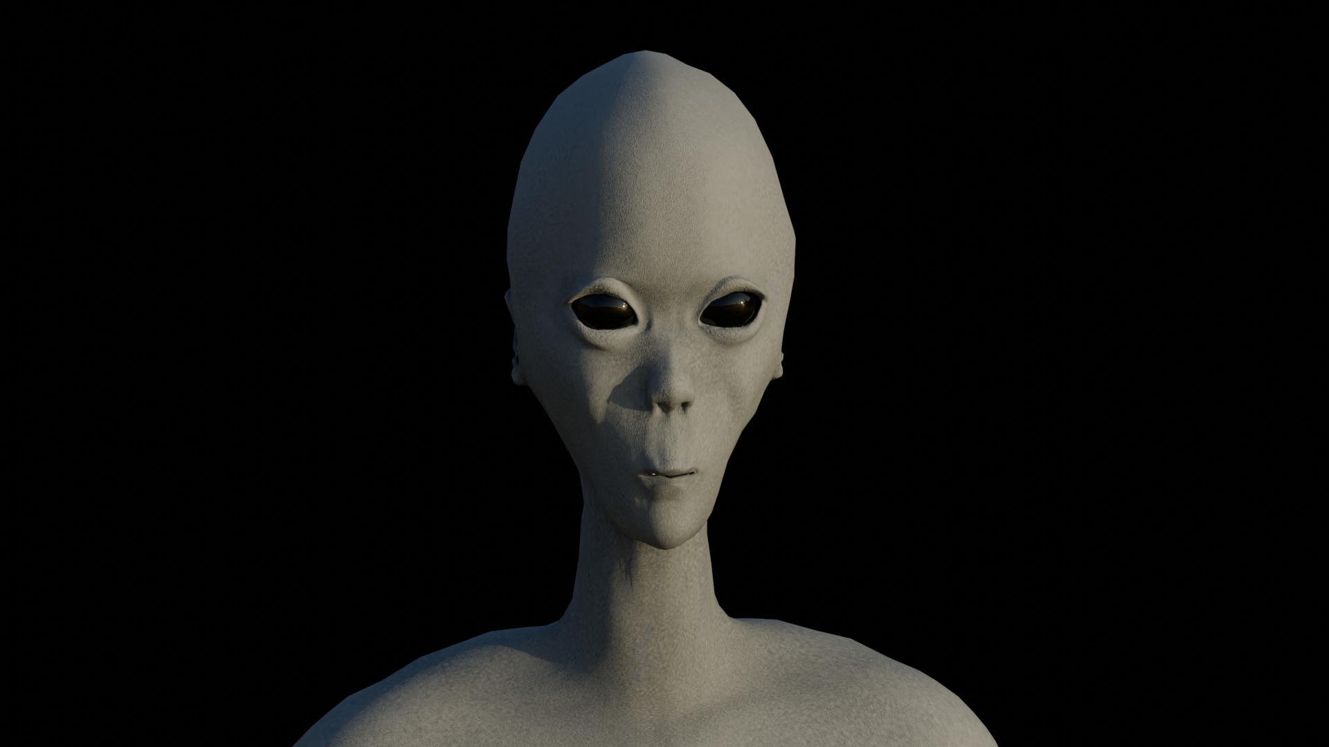 Alien Hybrid Low-poly 3D model_6
