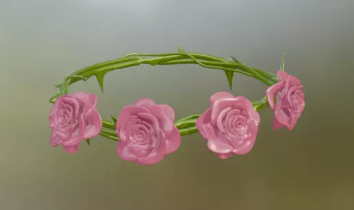 Rose Thorn Crown 3D model_0