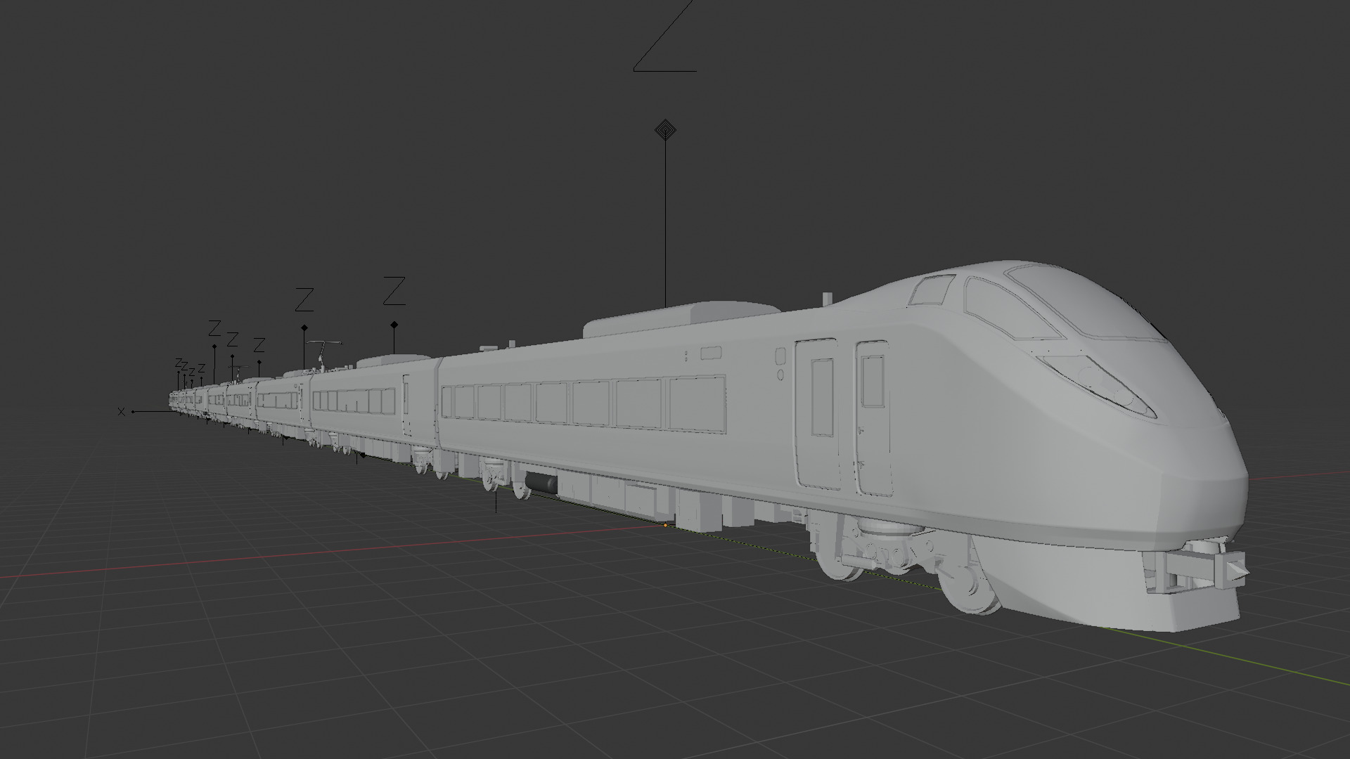 JR E657 Trainset 3D model_4