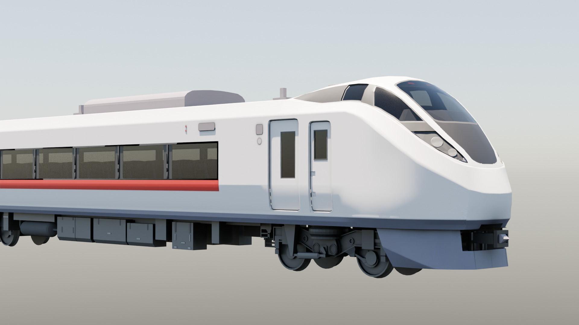 JR E657 Trainset 3D model_2