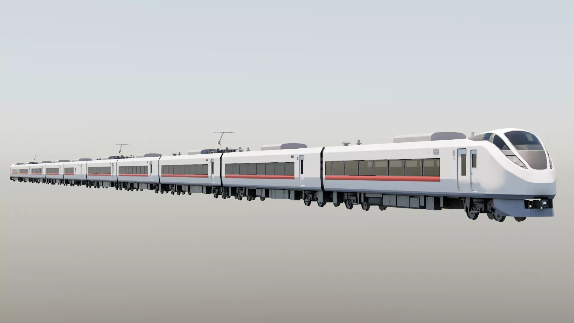 JR E657 Trainset 3D model_0
