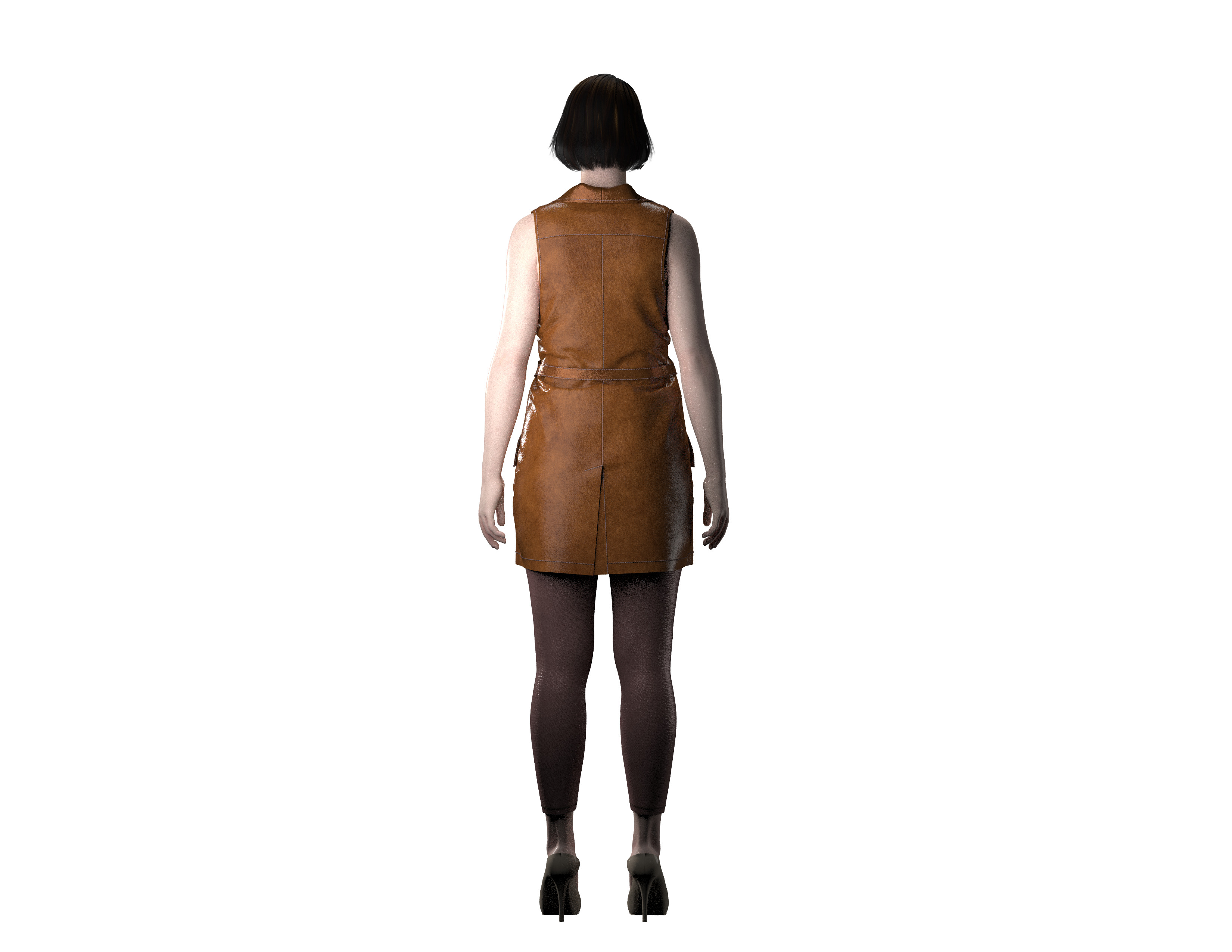 96 coat for women 3D print model_2