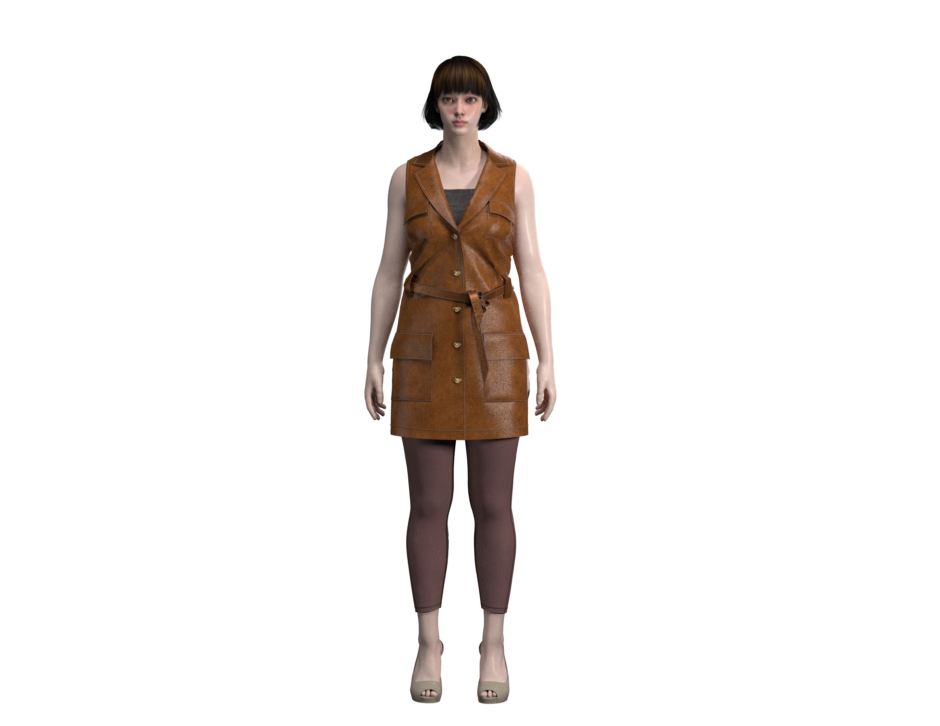 96 coat for women 3D print model_1