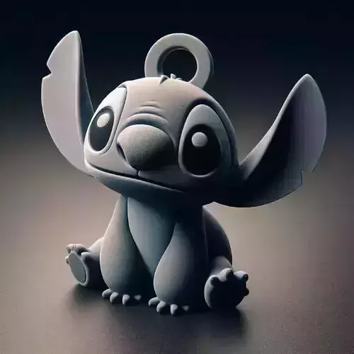 Stitch Keychain 3D print model