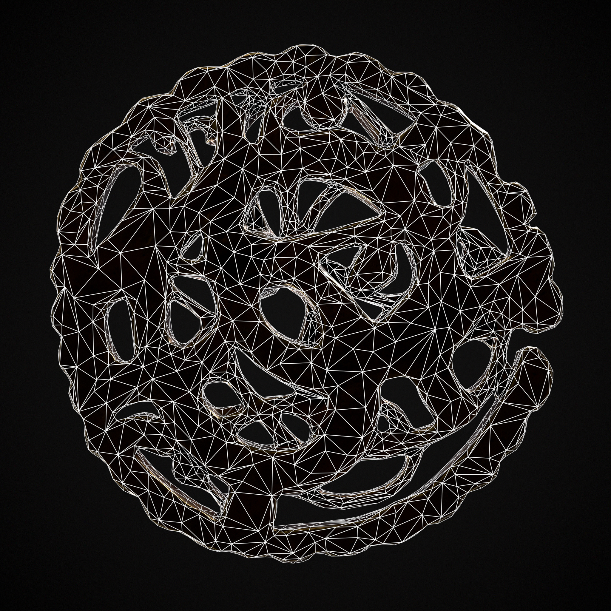 Anglo Saxon Medallion Low-poly 3D model_12