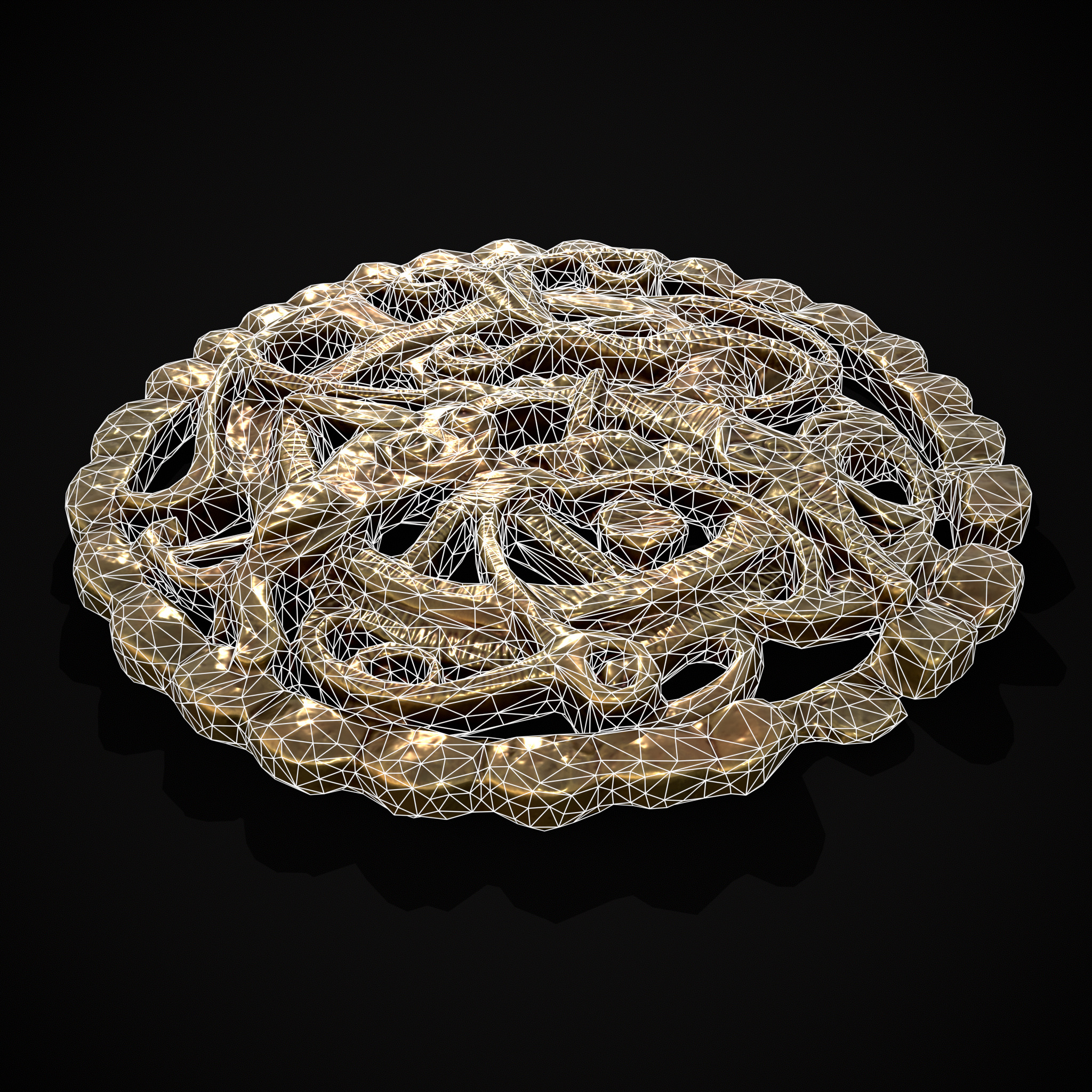 Anglo Saxon Medallion Low-poly 3D model_20