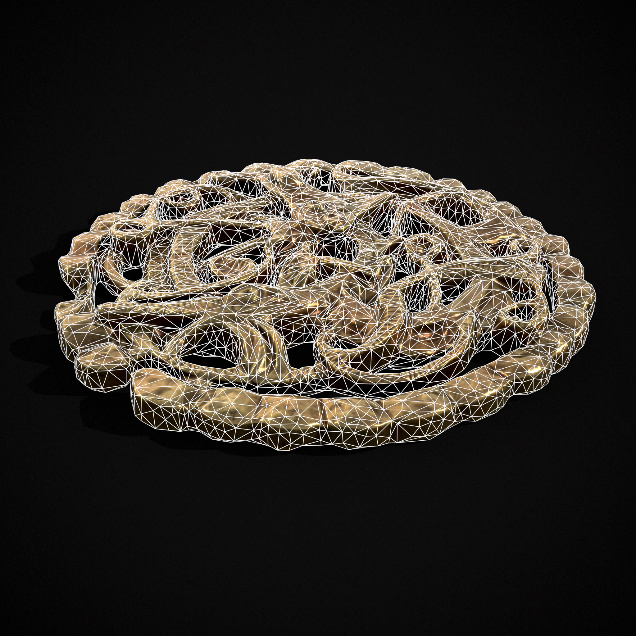 Anglo Saxon Medallion Low-poly 3D model_18